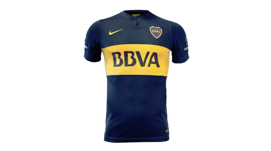 Finalmente una sudamericana: la prima maglia degli argentini del Boca Juniors.